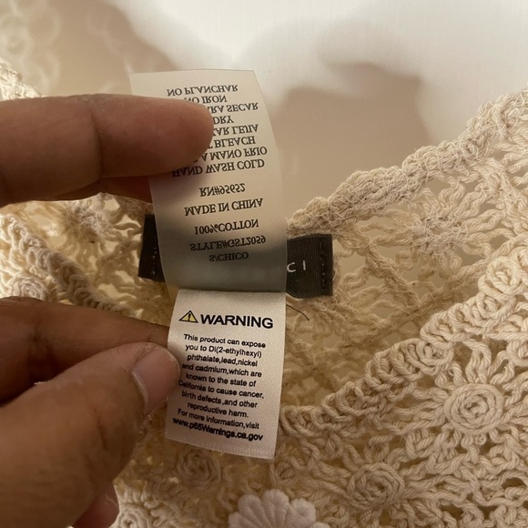 Y2k Sans souci sunflower crochete tank top size xs - Picture 4 of 6